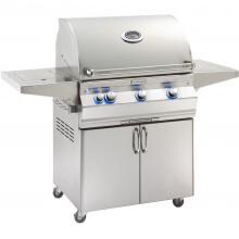 Fire Magic Aurora A660s 30-Inch Propane Gas Grill With One Infrared Burner, Analog Thermometer And Single Side Burner - A660s-5LAP-62 image