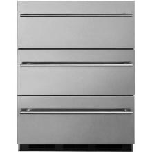 Summit Commercial 24-Inch 3.1 Cu. Ft. Outdoor Rated Refrigerator Drawers - Stainless Steel - SP6DSSTBOS7THIN image