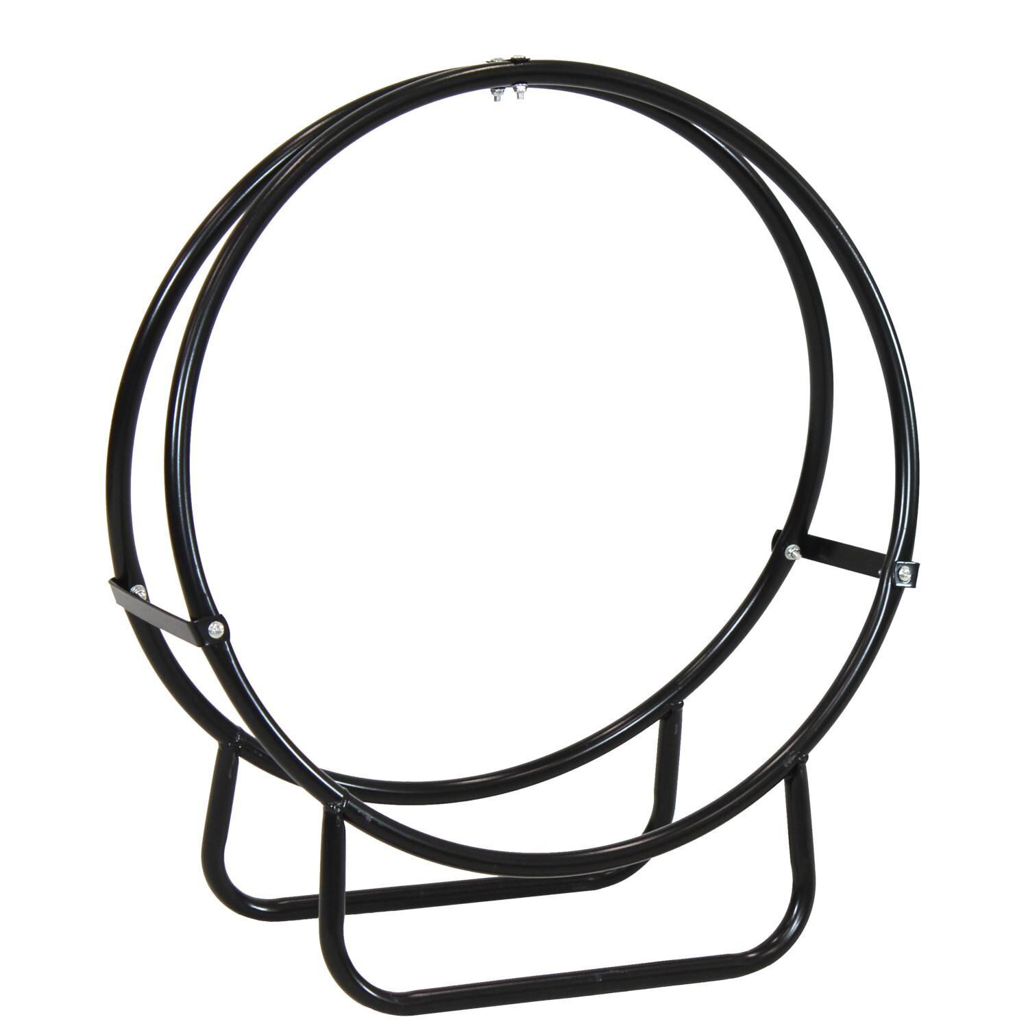 Ultimate Patio Steel Firewood Log Hoop - 24-Inch