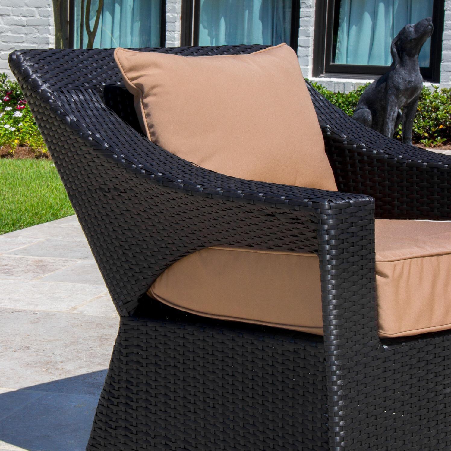 Providence Resin Wicker Patio Club Chair EVN-217-A - Arm Close Up Detail thumbnail