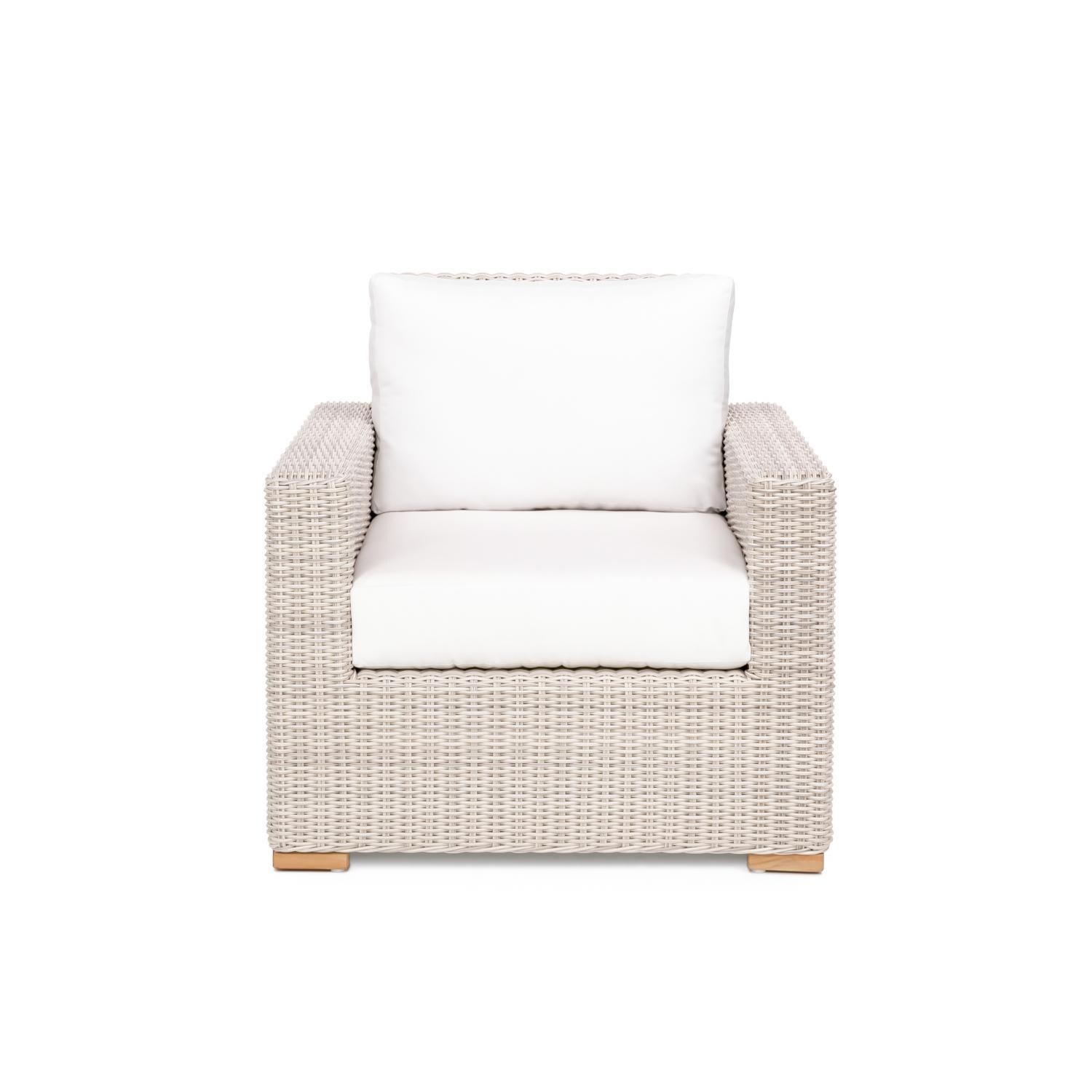 Oyster Bay Club Chair in Natural By Teak + Table