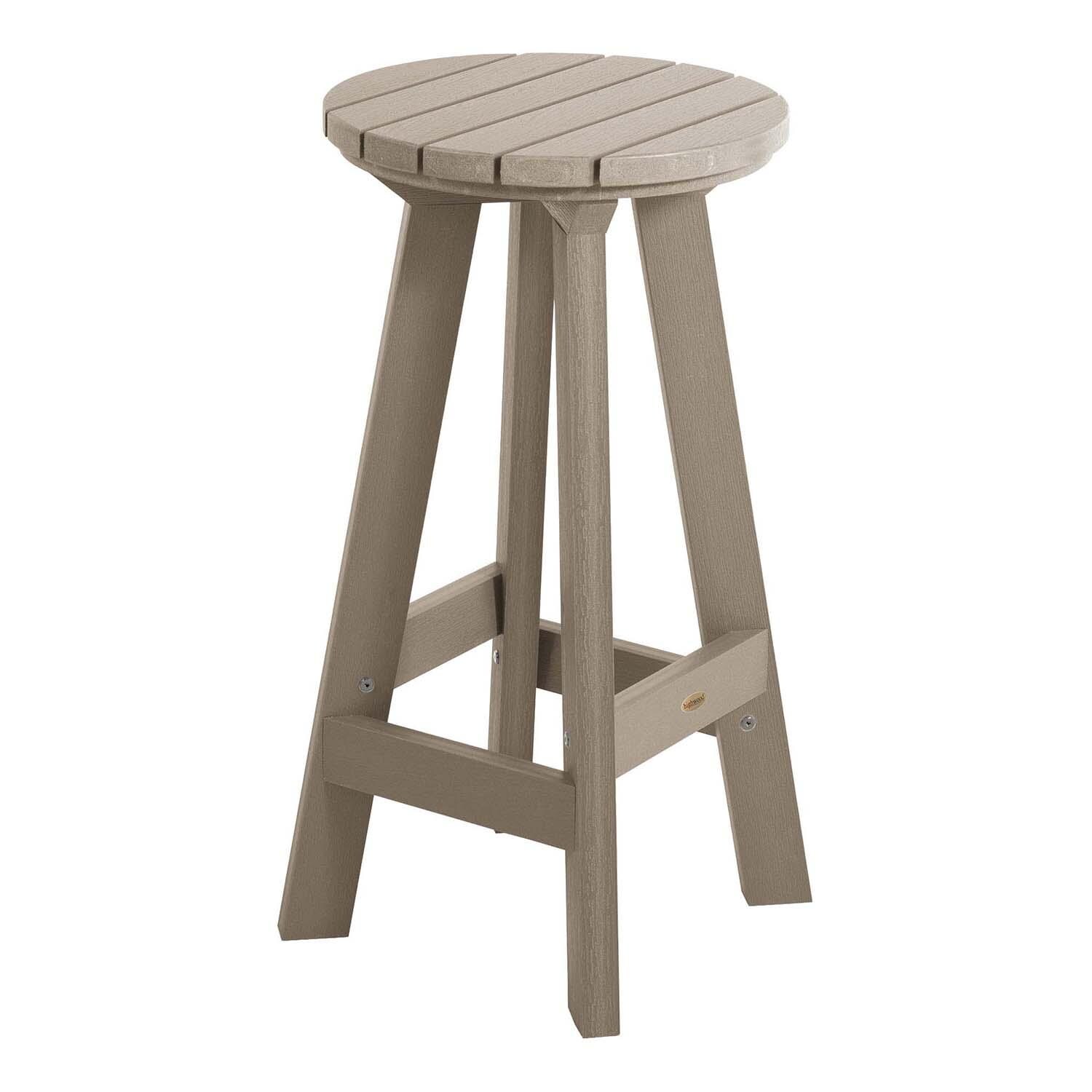 Tracewood Polyresin Bar Stool in Woodland Brown By Lakeview Outdoor Designs - White Background thumbnail