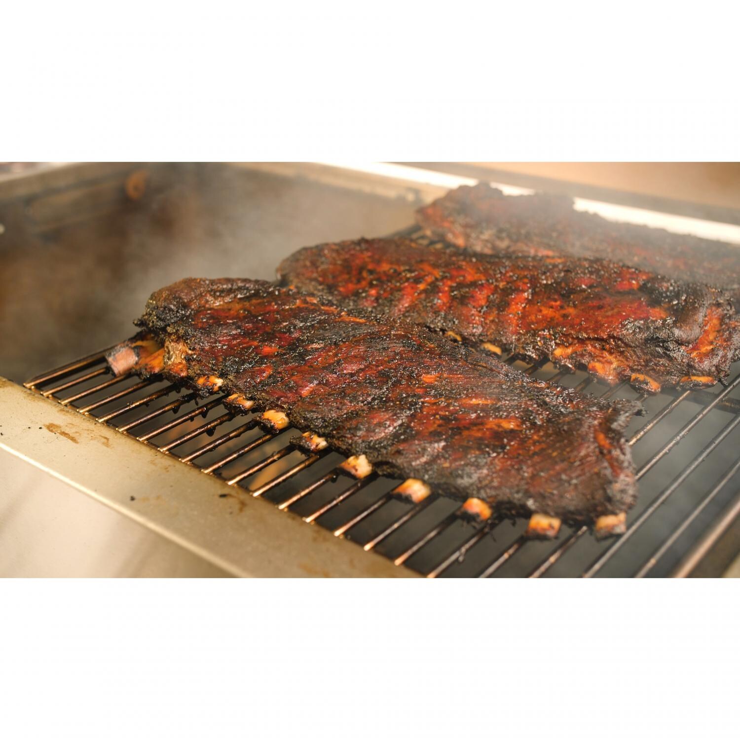 Cajun Grill Preaux Stainless Steel Charcoal Grill - With Ribs thumbnail