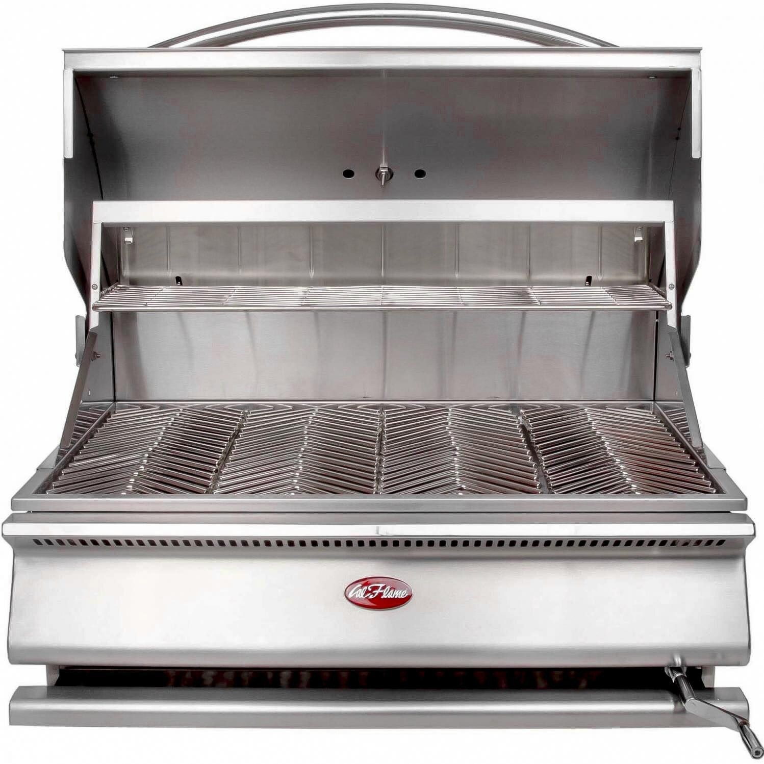 Cal Flame G-Charcoal Built-In Charcoal Grill - Front Open View thumbnail