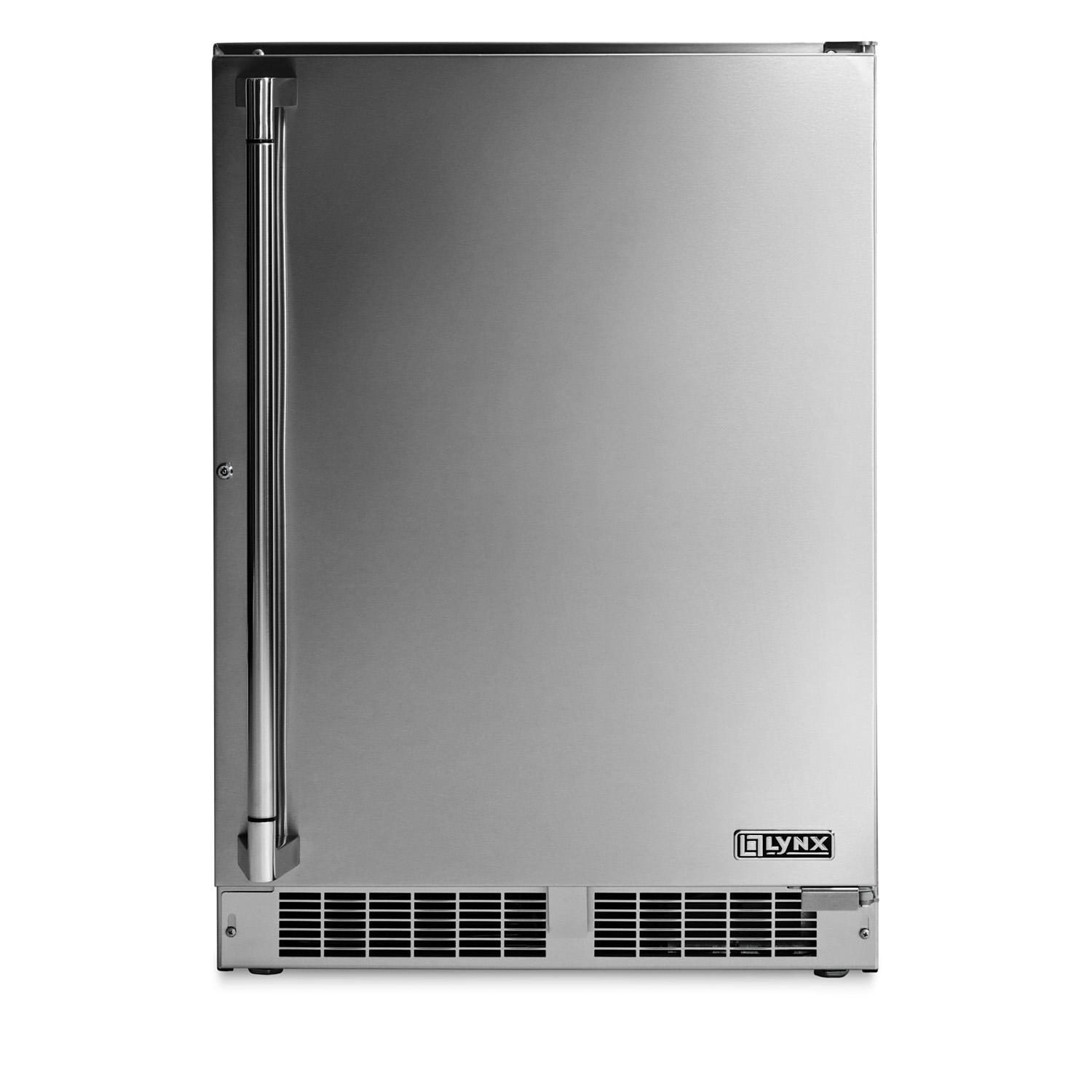 Lynx LN24REFC 24-in 4.9 Cu. Ft. Outdoor Refrigerator / Freezer w/ Lock - Right Hinge - White Background thumbnail