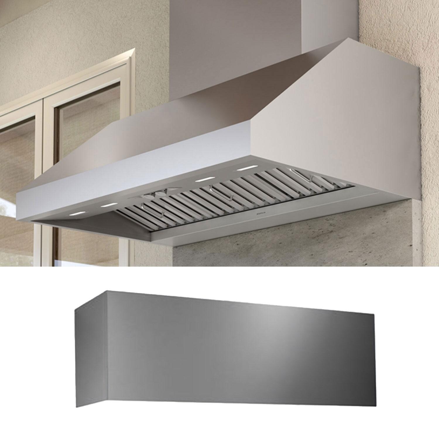 Zephyr AK7854CS+AK0754BS 54-Inch Cypress Outdoor Walll Hood W/ 12-Inch Duct Cover thumbnail