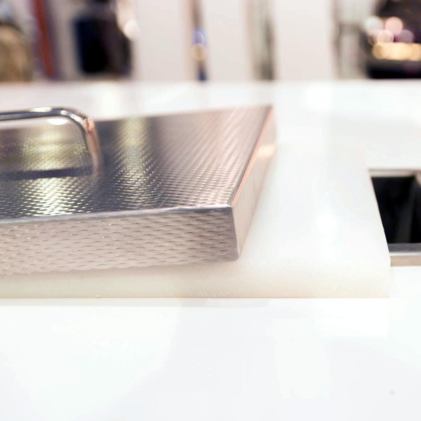 Hestan 6 Inch Countertop Trash Chute With Cutting Board