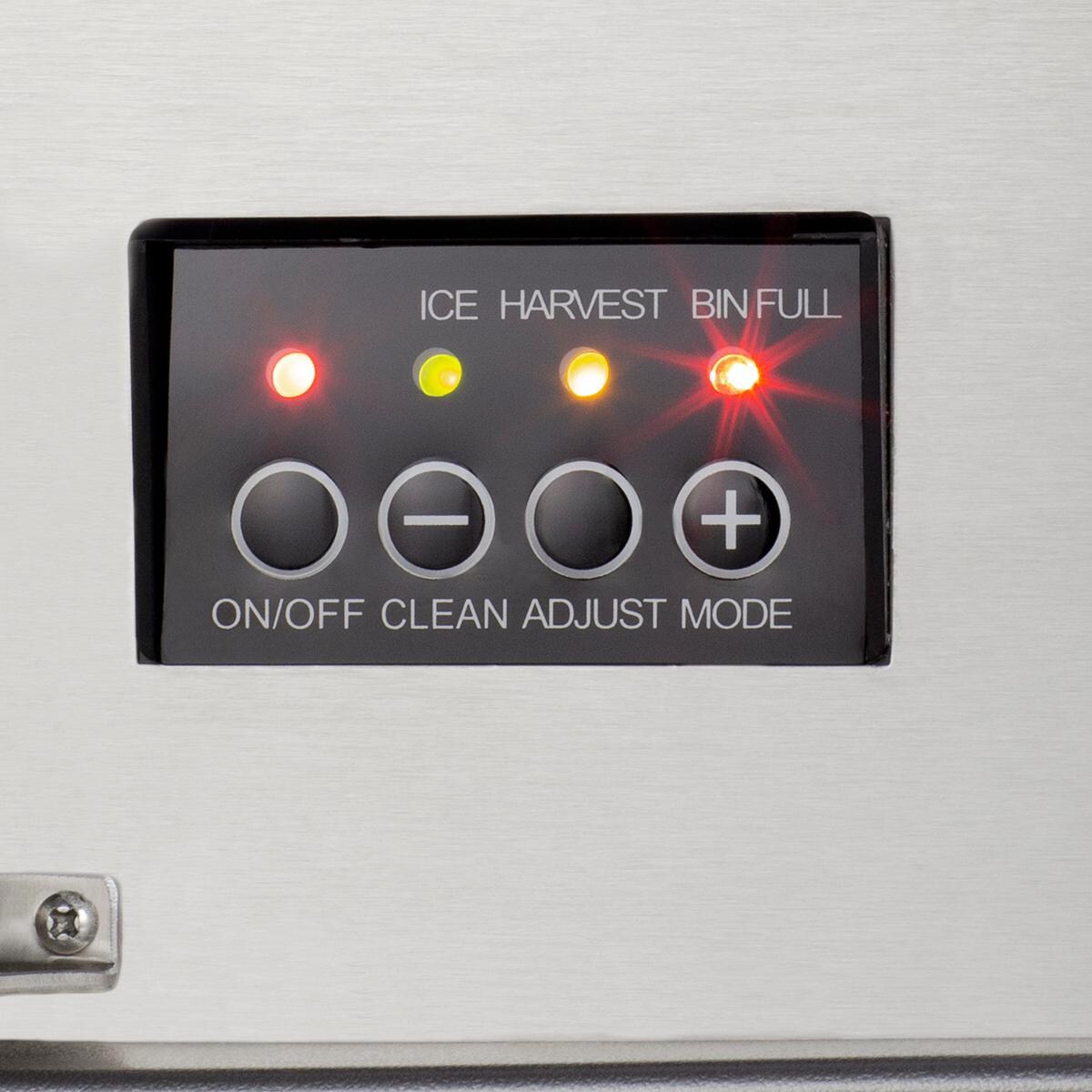 Summit BIM47OS Commercial 50 Lb. 15-Inch Outdoor Rated Clear Icemaker - Controls thumbnail