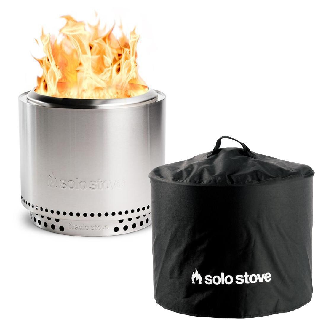 Bonfire 22 Inch Round Stainless Steel Wood-Burning Fire Pit in Stainless Steel by Solo Stove