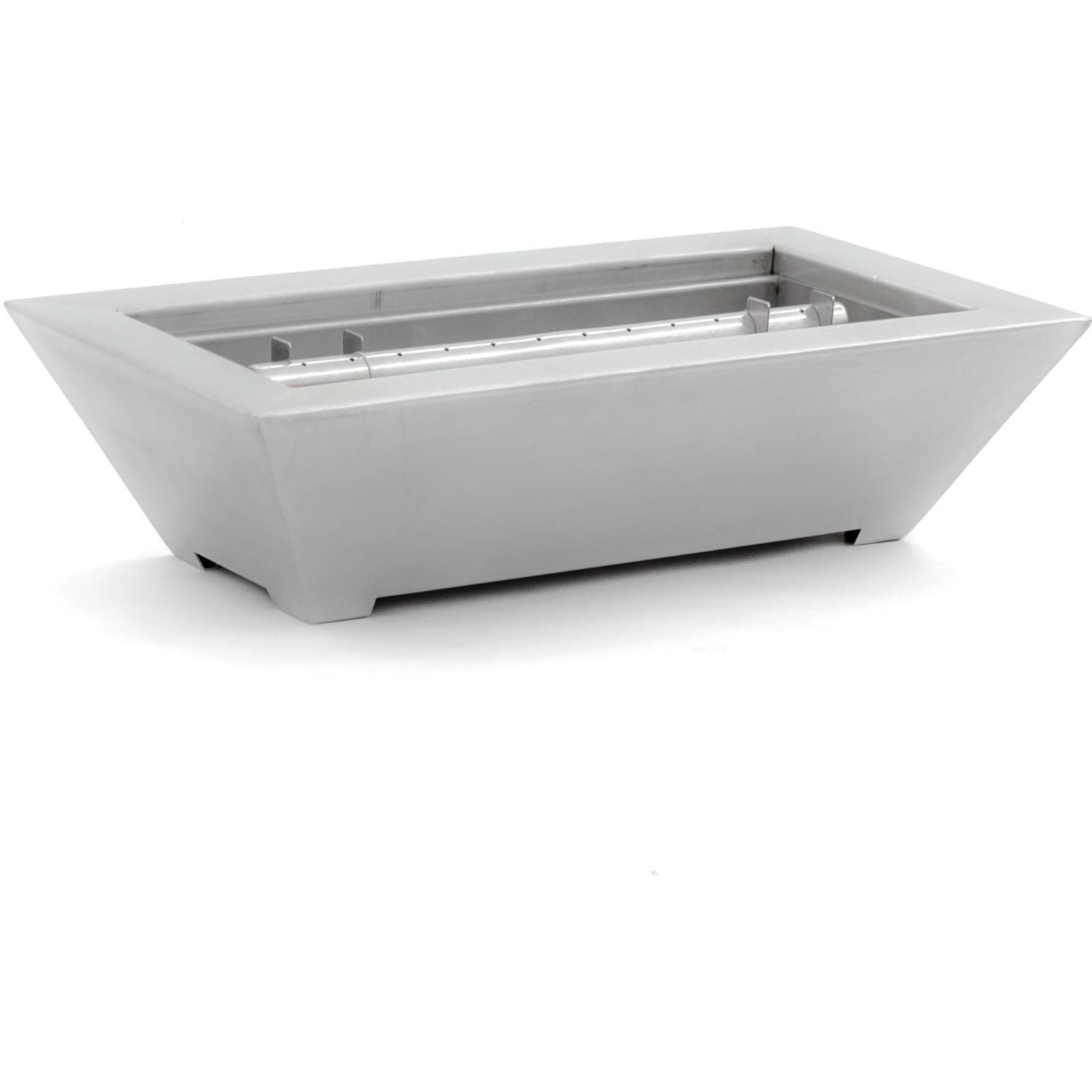 BBQGuys Signature Series Westfalen 18-Inch Table-Top Natural Gas Fire Pit - Stainless Steel thumbnail