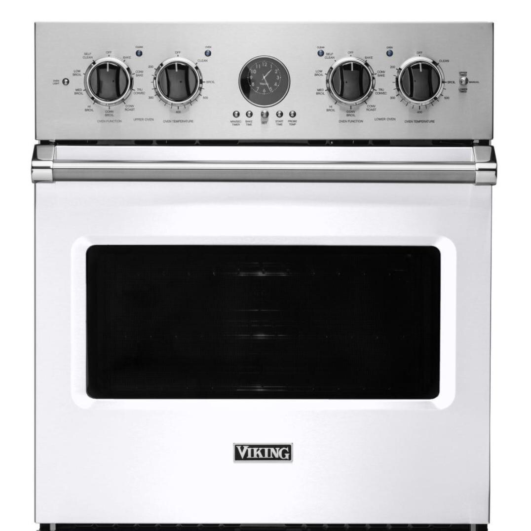 Viking Professional 5 Series Premiere 27-Inch Convection Electric Double Oven - Top Oven and Controls thumbnail