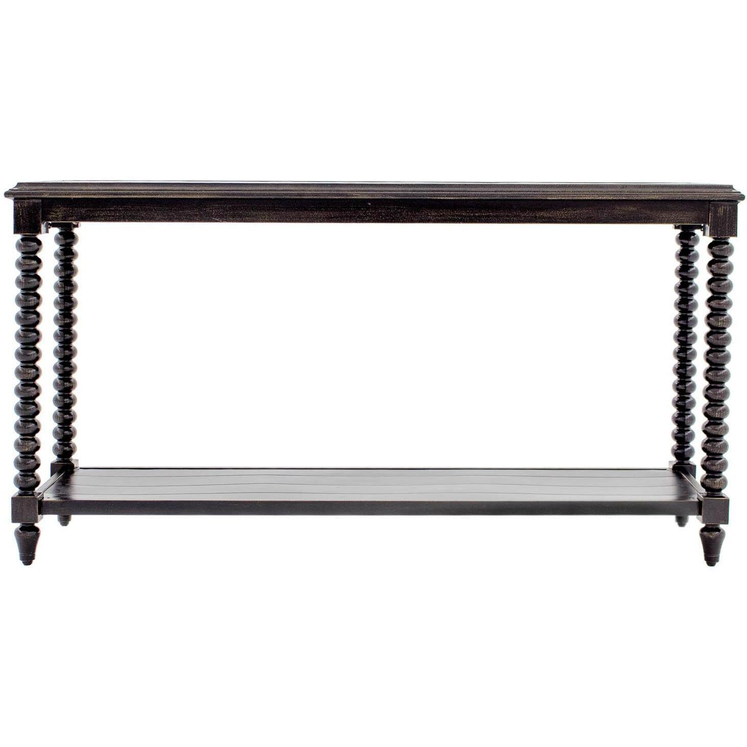 Du Monde 60 X 18 Inch Rectangular Cast Aluminum Outdoor Console Table - Front View thumbnail
