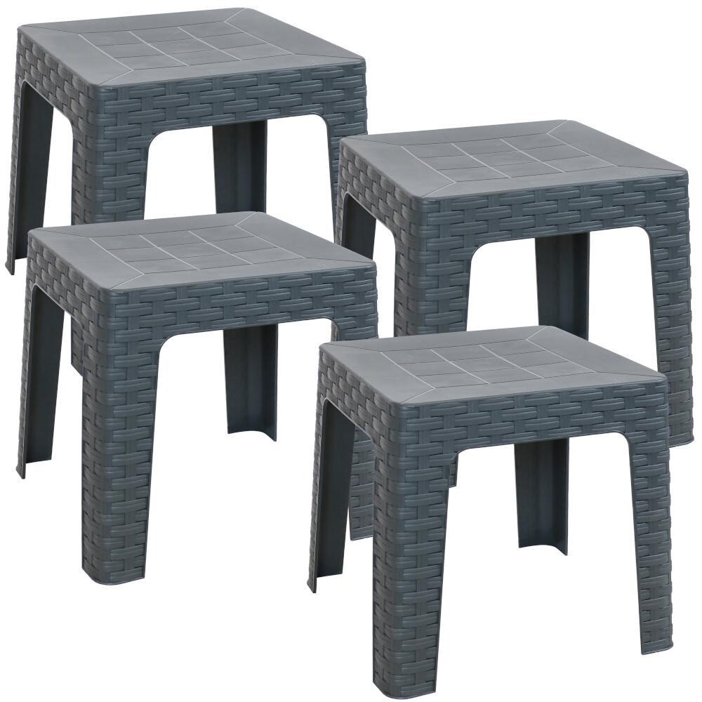 Ultimate Patio 18-Inch Square Patio Side Table - Full Set thumbnail