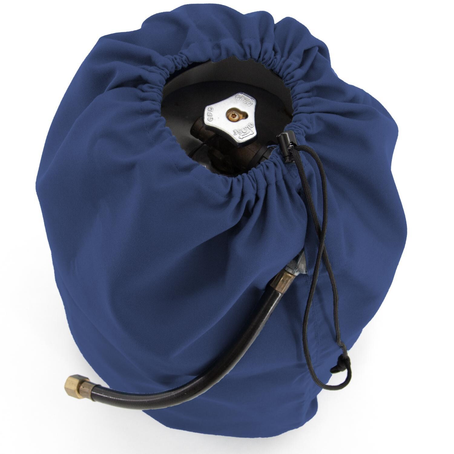 Signature Series Propane Tank Cover by BBQGuys - In Use Above thumbnail