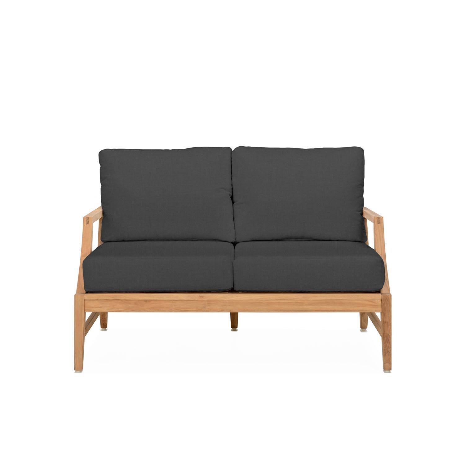 Charleston Loveseat in Carbon By Teak + Table