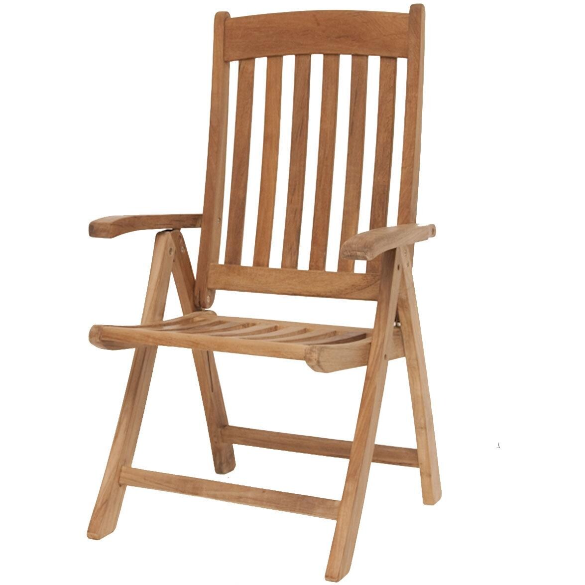 Amazonia Teak Victoria Reclining Patio Dining Chair thumbnail