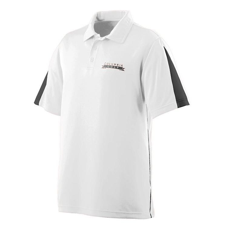 Augusta Championship Sport Shirt - 4XL - White/Black