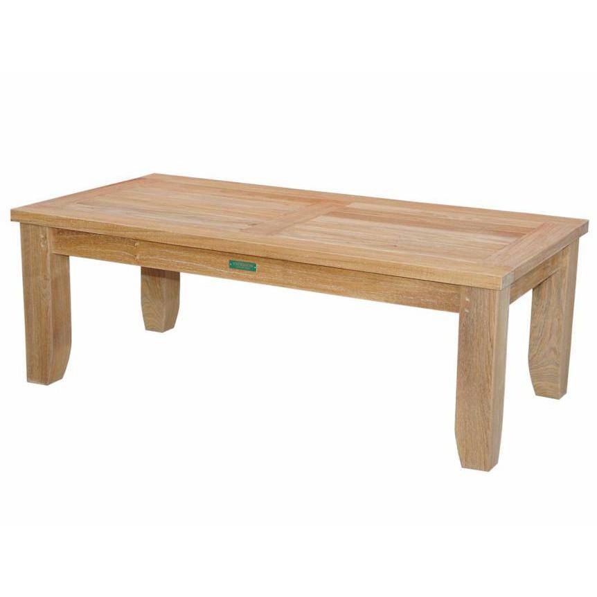 Anderson Teak Luxe Rectangular Teak Patio Coffee Table BBQGuys