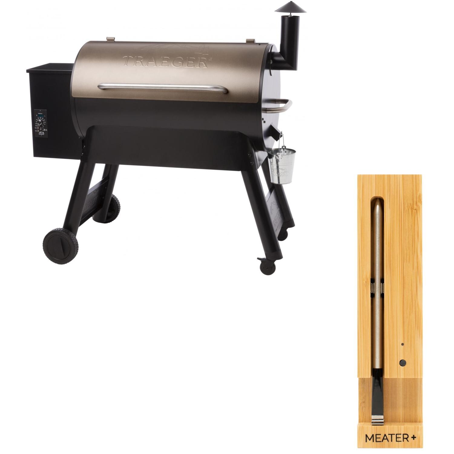 Traeger Pro Series 34-Inch Wood Pellet Grill W/ MEATER+ Smart Meat Thermometer thumbnail