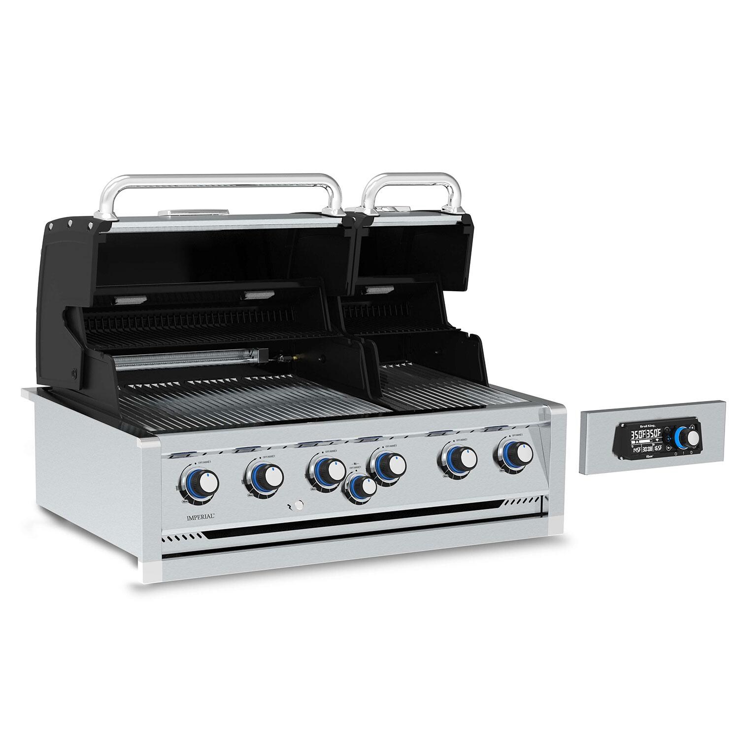 Broil King 699777 Imperial QS 670 6 Burner Built-In Natural Gas Grill - Interior - White Background thumbnail