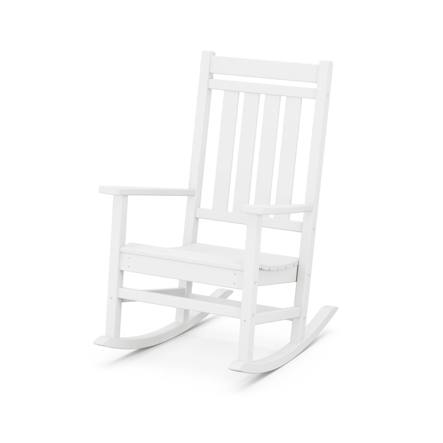 POLYWOOD White Estate Rocking Chair - Full View thumbnail
