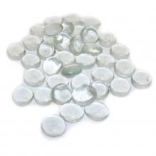 Enhance A Fire Crystal Clear Round Disc Fire Glass - 5 Lbs image