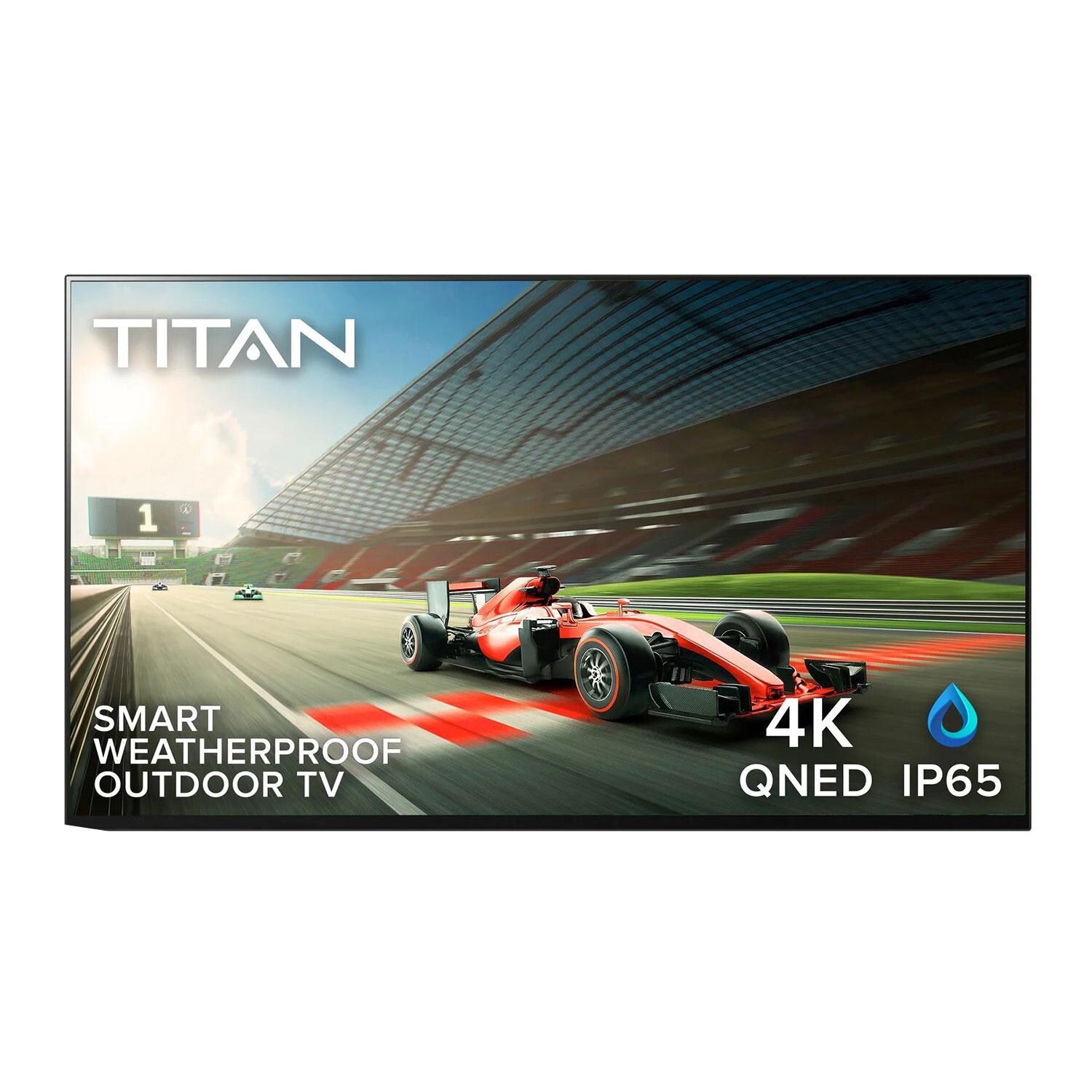Titan GL-Q83-075 QNED Series 75 Inch Full Sun 4K QNED Smart Outdoor TV - TV - White Background thumbnail