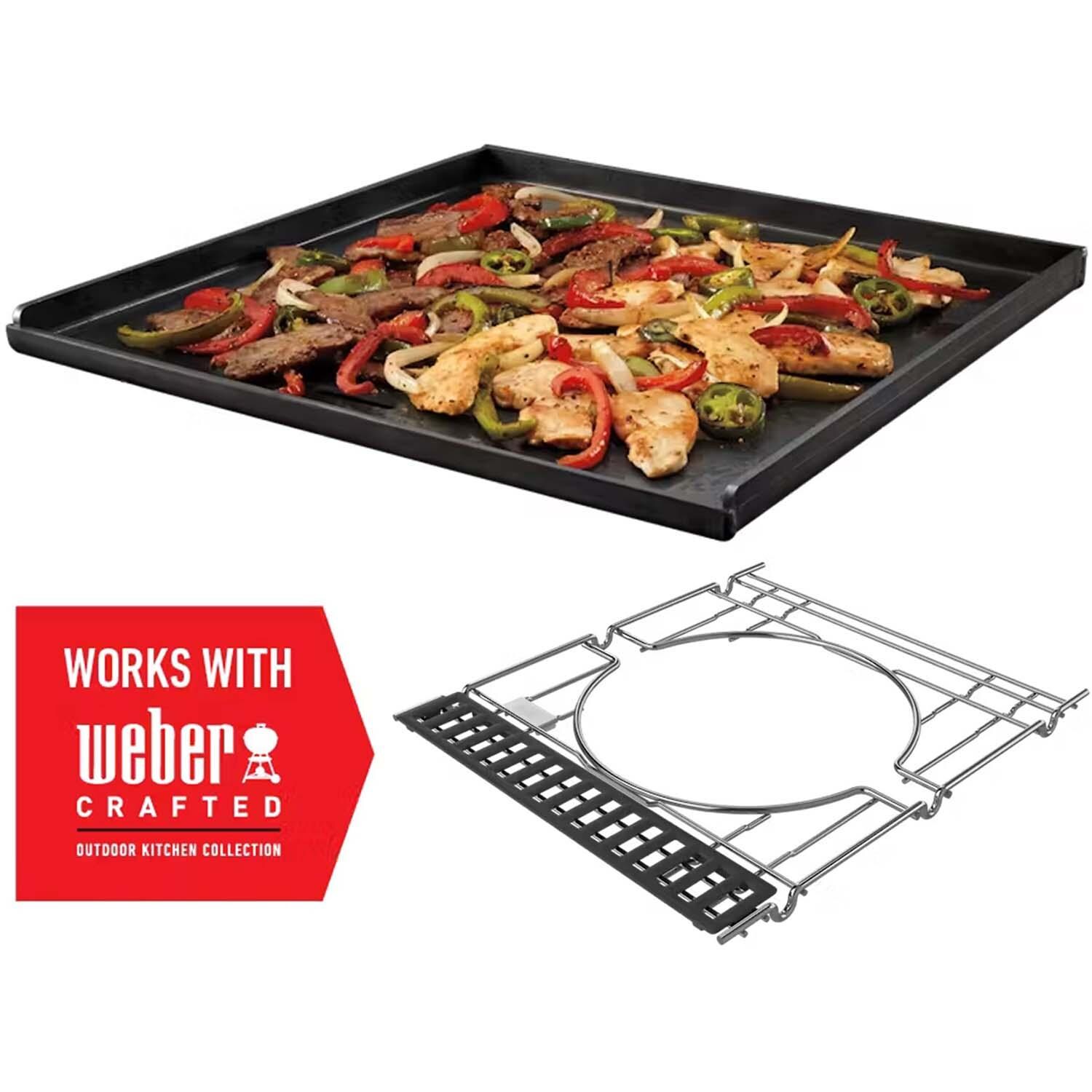 Weber 7672 CRAFTED Flat Top Griddle - Works w/ Weber CRAFTED - White Background thumbnail