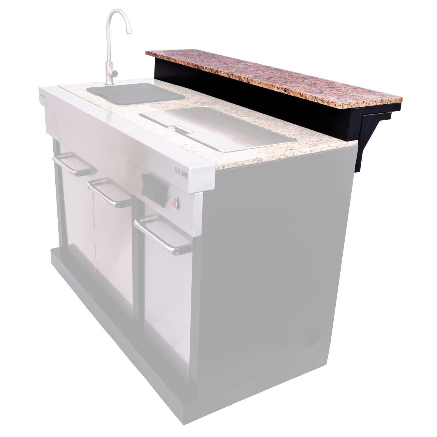 Charbroil 463246818 Medallion Series Modular Outdoor Kitchen Bar Top - Attached to Entertainment Module