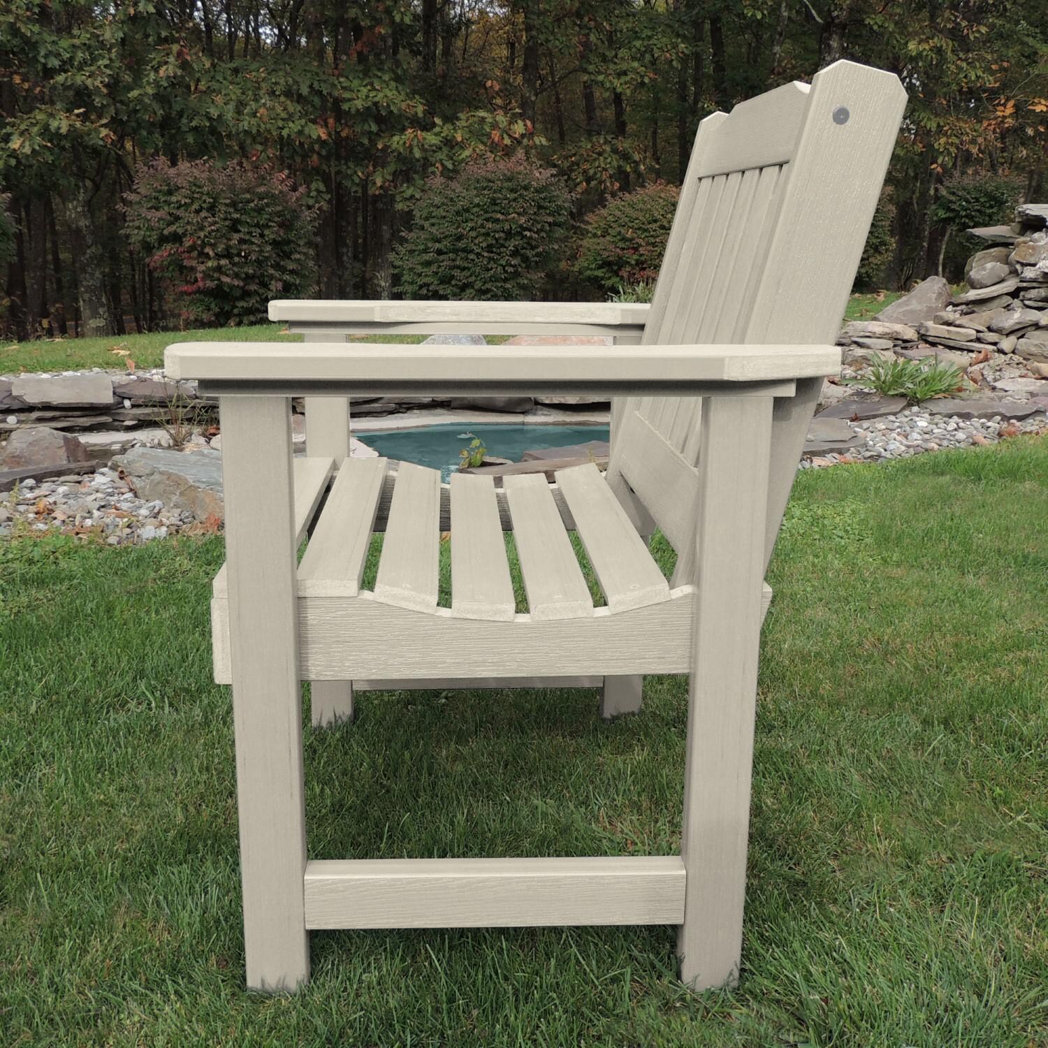 Lakeview Hart Lane Garden Chair - Whitewash - Side View thumbnail