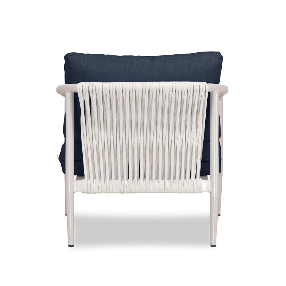Lakeview Midnight Cove Aluminum Club Chair in Urban Stone/Carrera/Spectrum Indigo - Back - White Background thumbnail