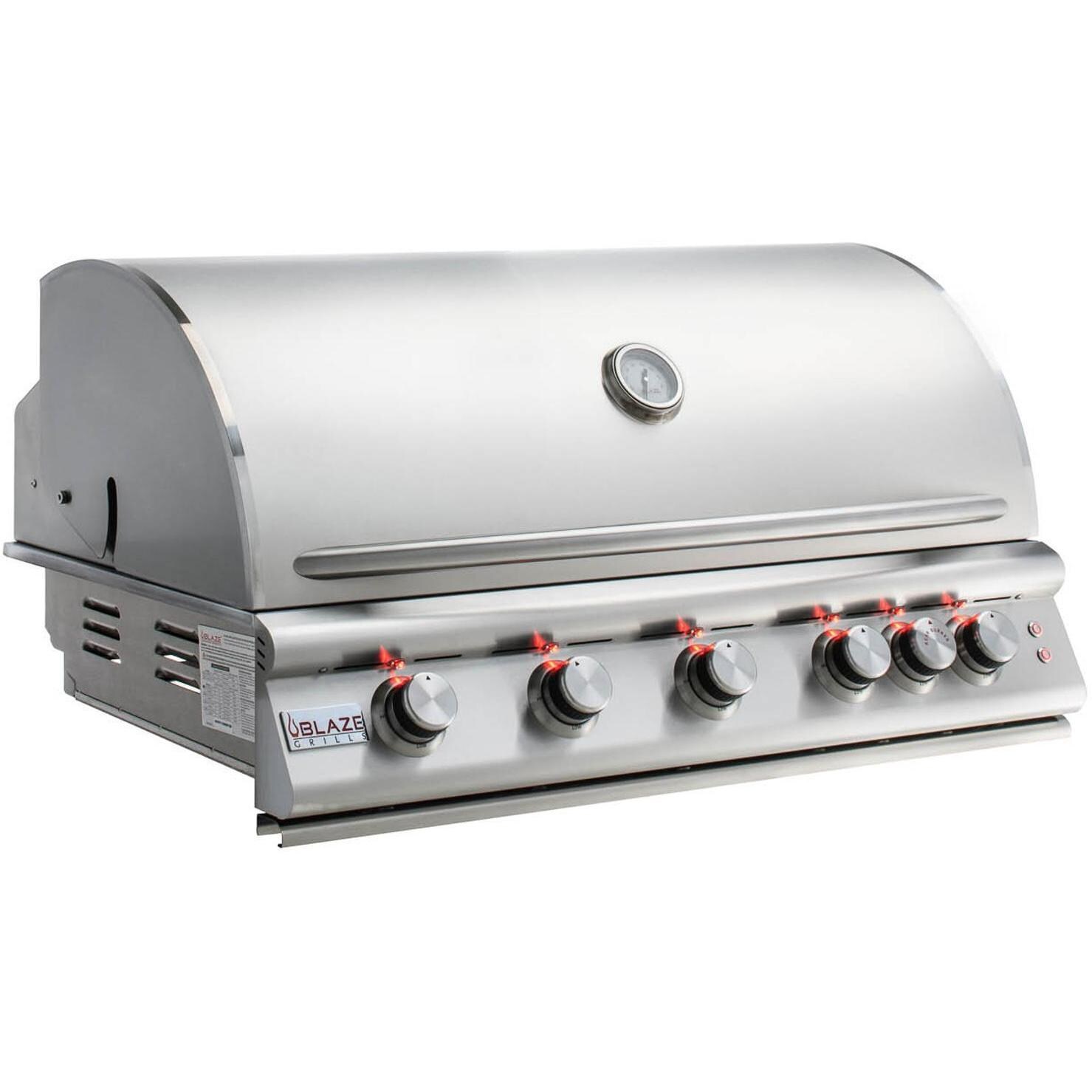 Blaze BLZ-5LTE2-LP Premium LTE 40-Inch 5-Burner Built-In Propane Grill With Rear Infrared Burner & Grill Lights thumbnail