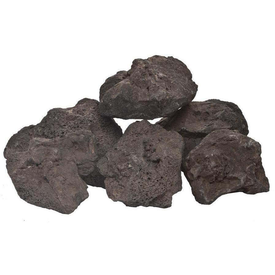 BBQGuys Signature Series Large Black Lava Rocks - 30 Lbs
