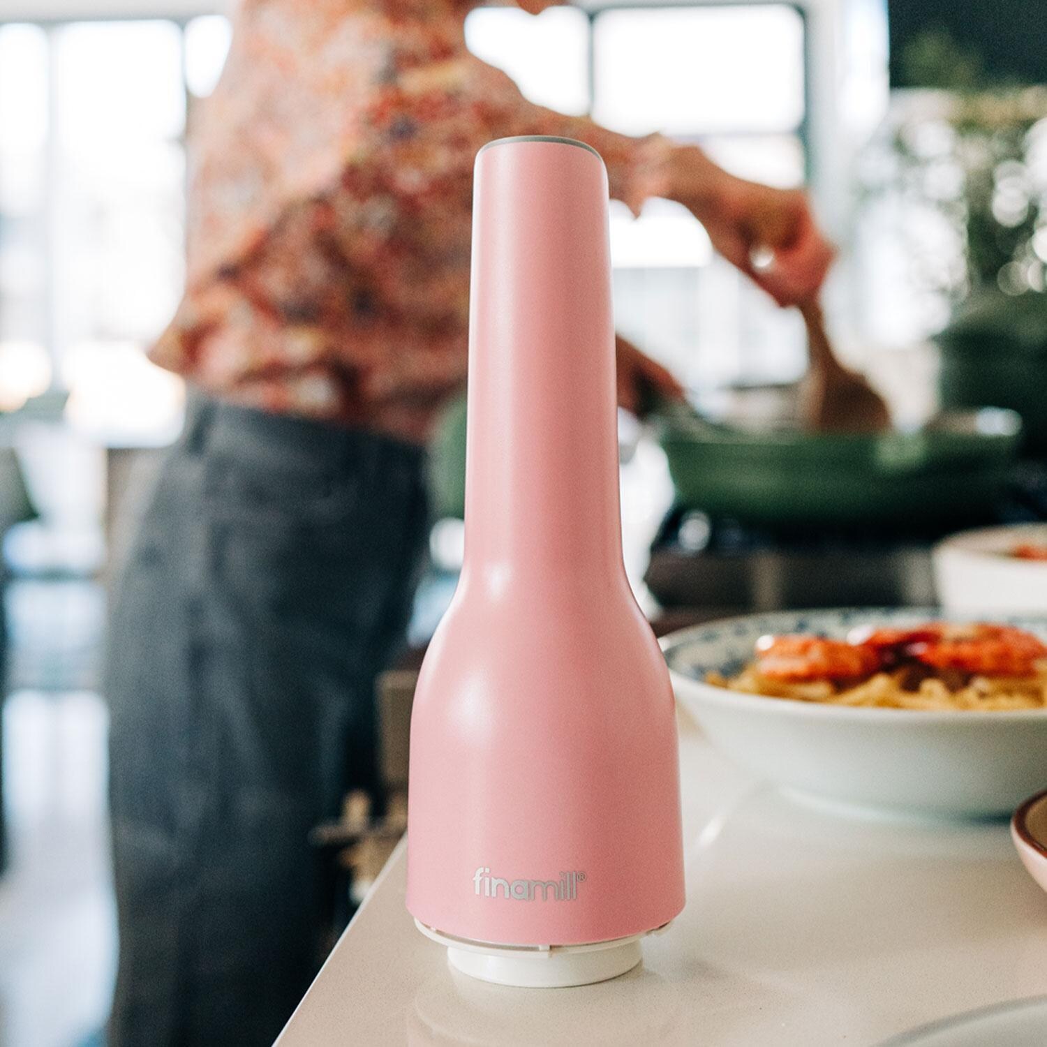 FinaMill GP813437-111PIN Classic Rechargeable Spice Grinder in Cotton Candy w/ 1 Everyday Pod & 1 Peppercorn Pod - Grinder - Lifestyle thumbnail