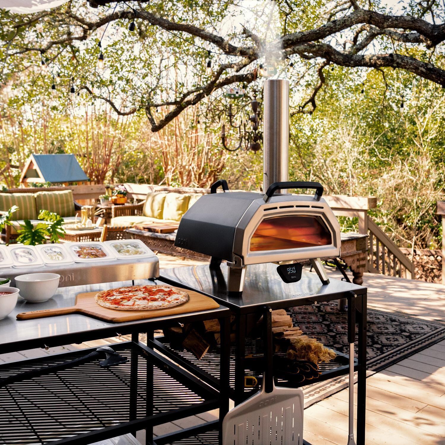 Ooni UU-P0E400 Karu 16 Multi-Fuel Portable Outdoor Pizza Oven - Patio - Lifestyle thumbnail