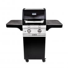 Saber Cast Black 330 20-Inch 2-Burner Freestanding Infrared Propane Gas Grill - R33CC1017 image