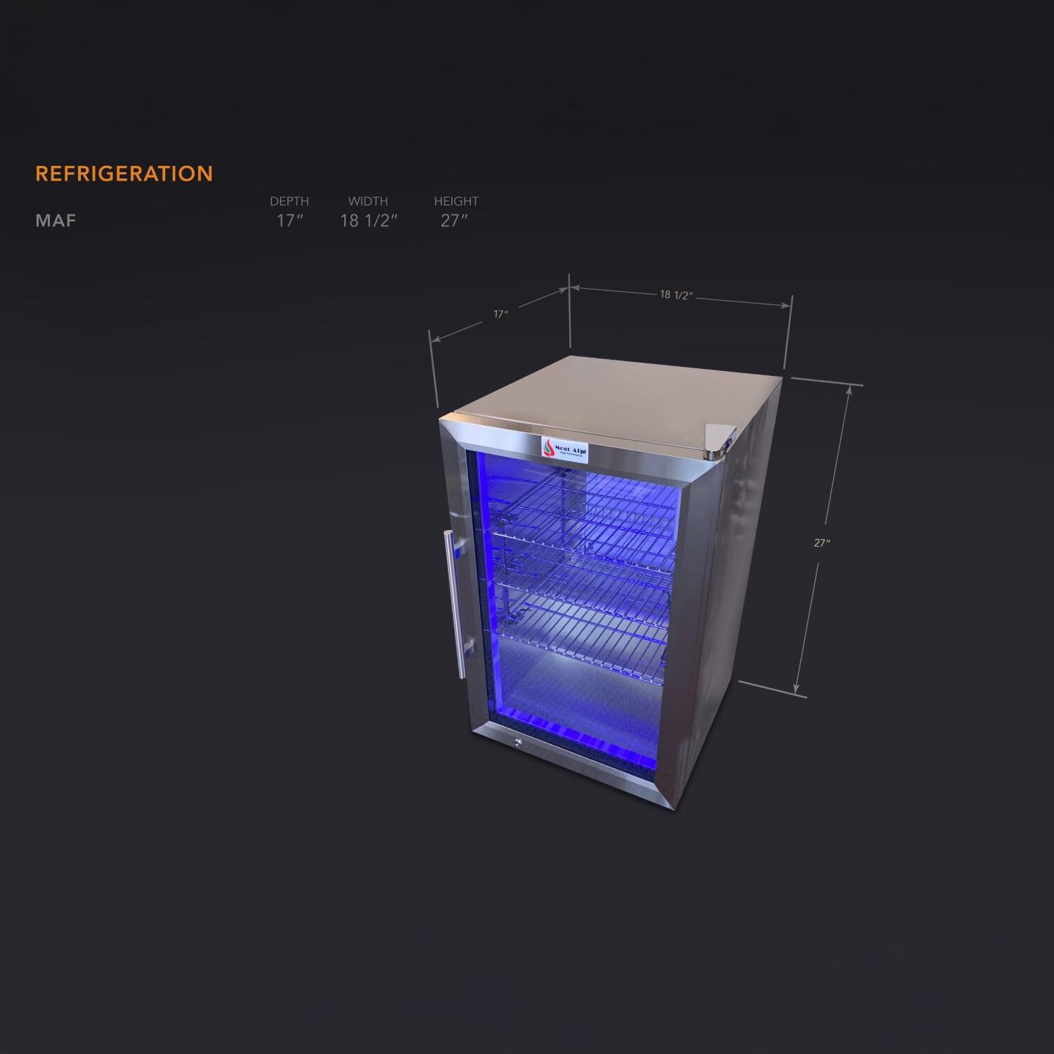 Mont Alpi - MAF - 2.6 Cu. Ft. Outdoor Rated Refrigerator - Dimensions thumbnail