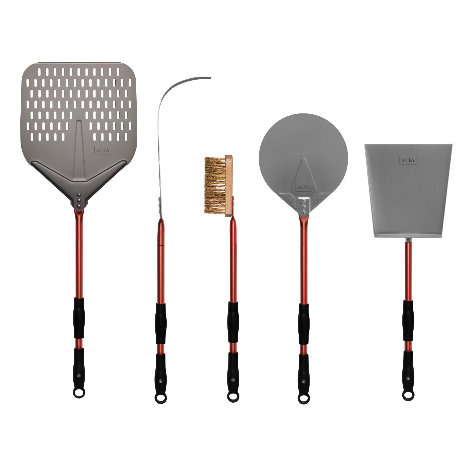 Alfa AC-5PSET24RD 24-Inch 5-Piece Pizza Peel Set thumbnail