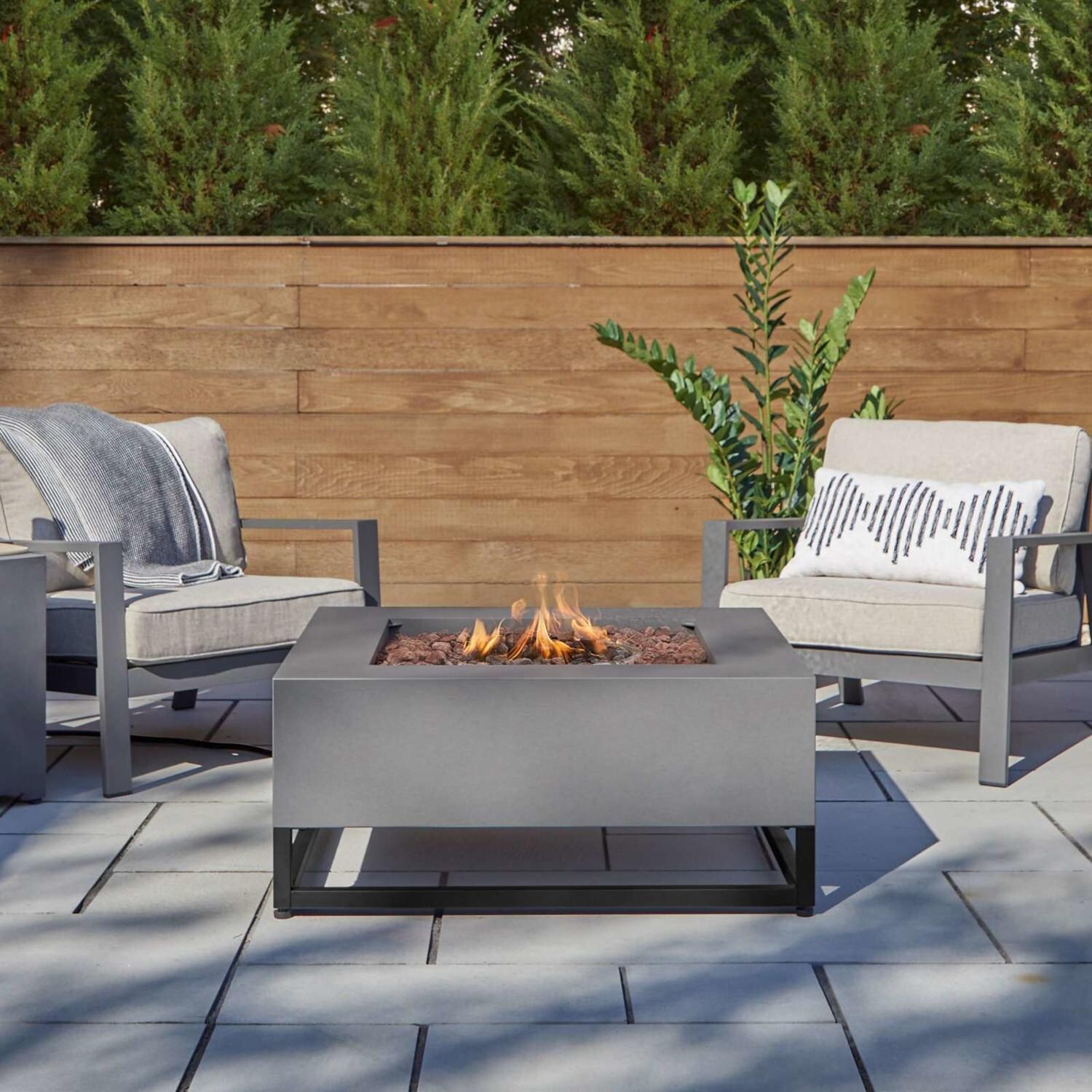 Lakeview SCC966LPWSLT Craft Bay 36-Inch Square Propane Fire Table w/ NG Conversion Kit - Weathered Slate thumbnail