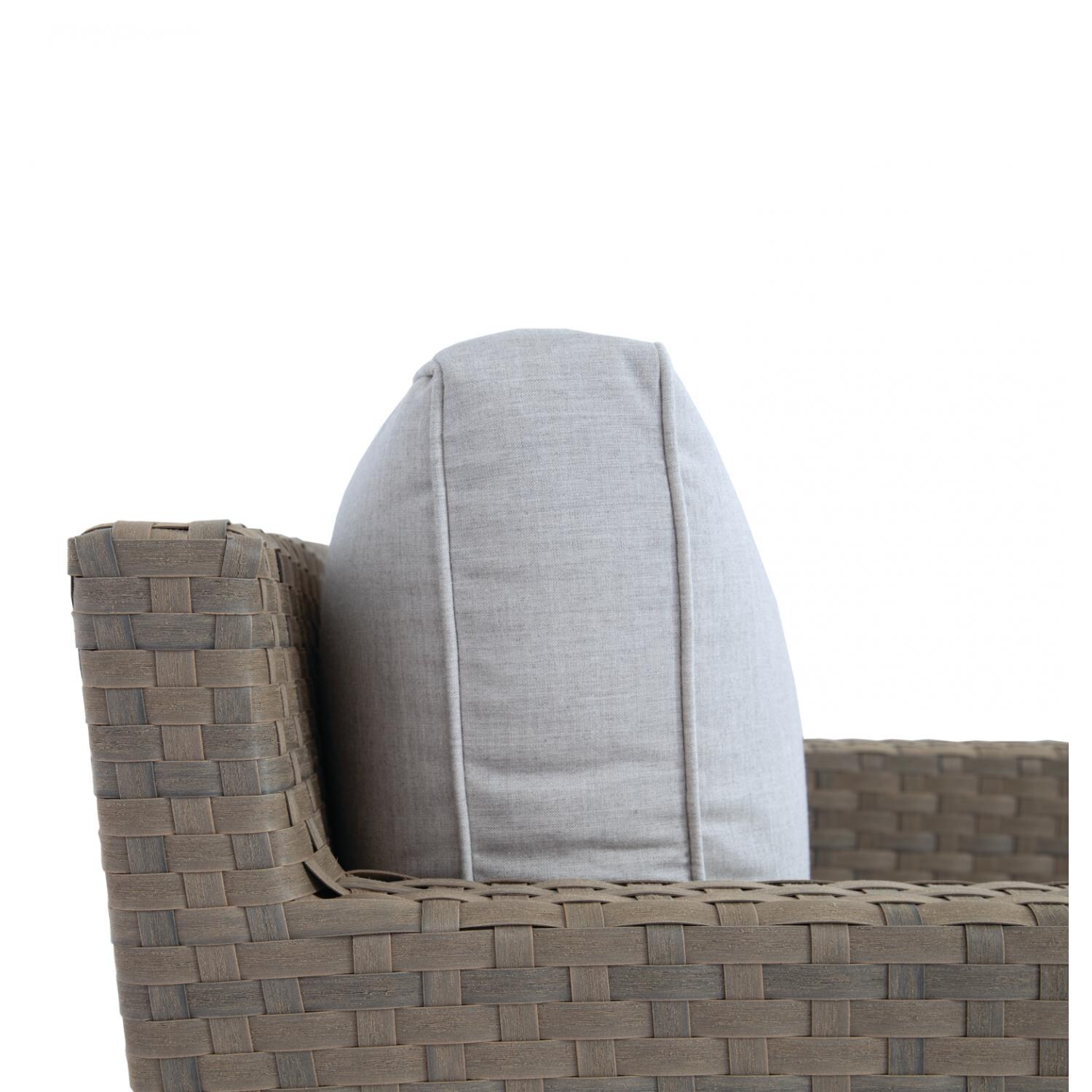 Sunset West - 2001-21SR-40433 - Majorca Resin Wicker Swivel Rocker Patio Club Chair W/ Sunbrella Cast Silver Cushions - Side Detail thumbnail