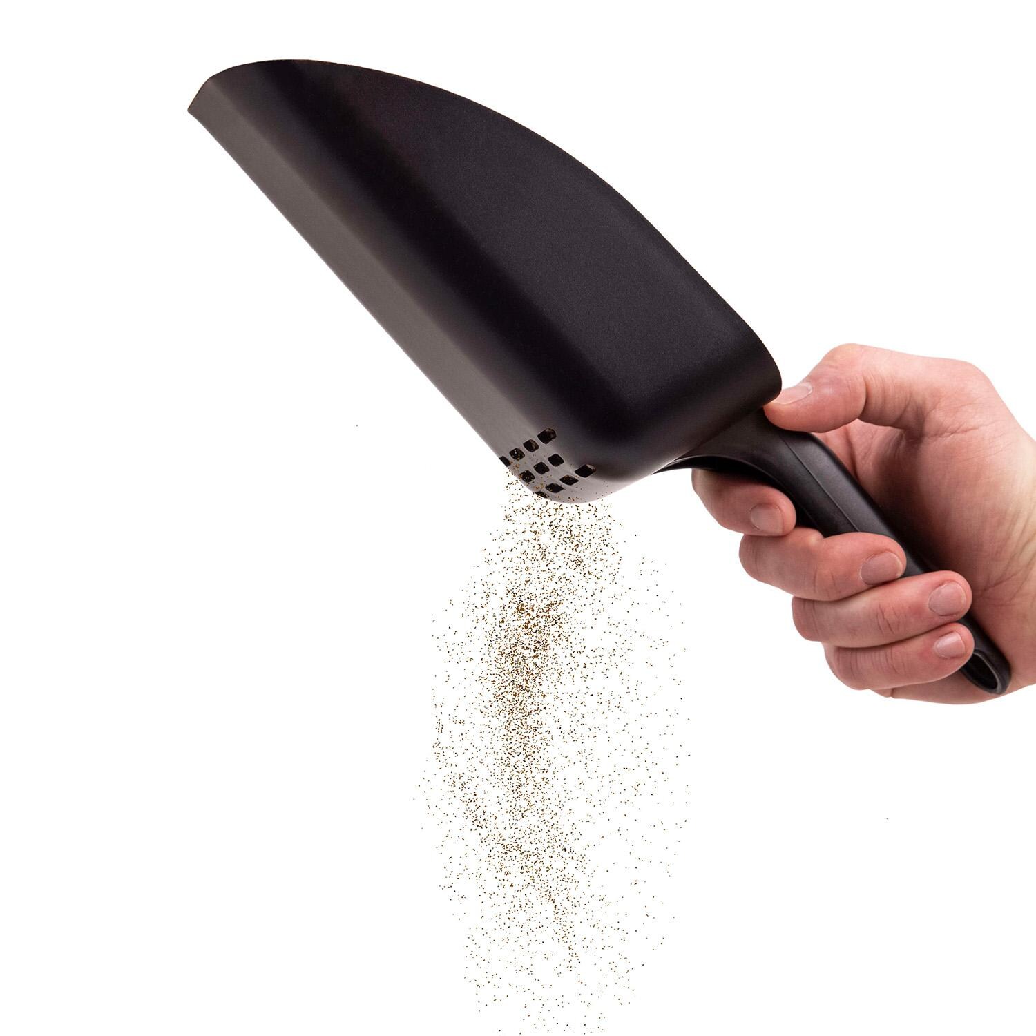 GrillPro Pellet Scoop - 39645 - Getting Rid of Dust - White Background thumbnail