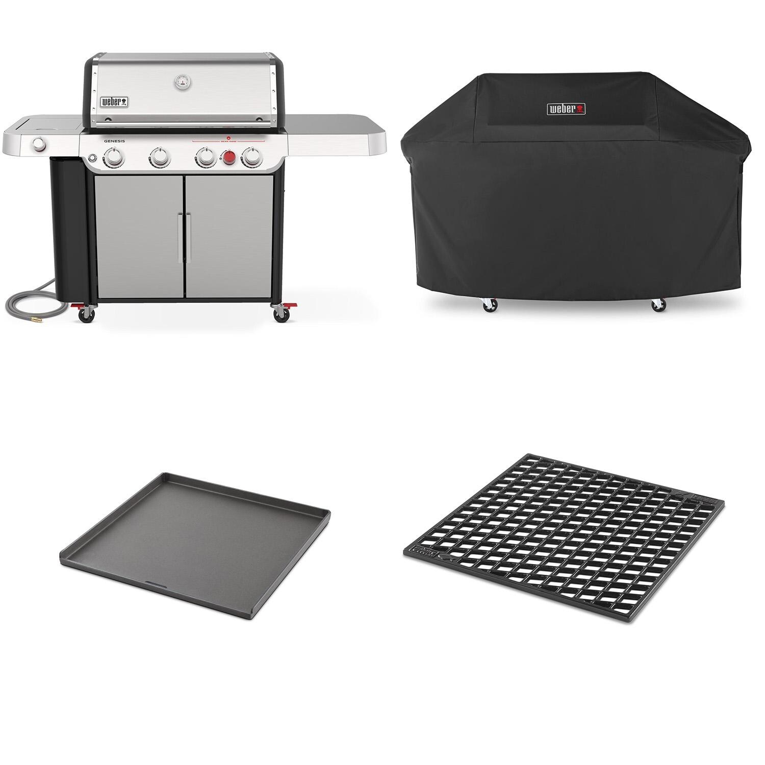Weber GENESIS S-435 Propane Grill w/ Cover, Griddle & Sear Grate
