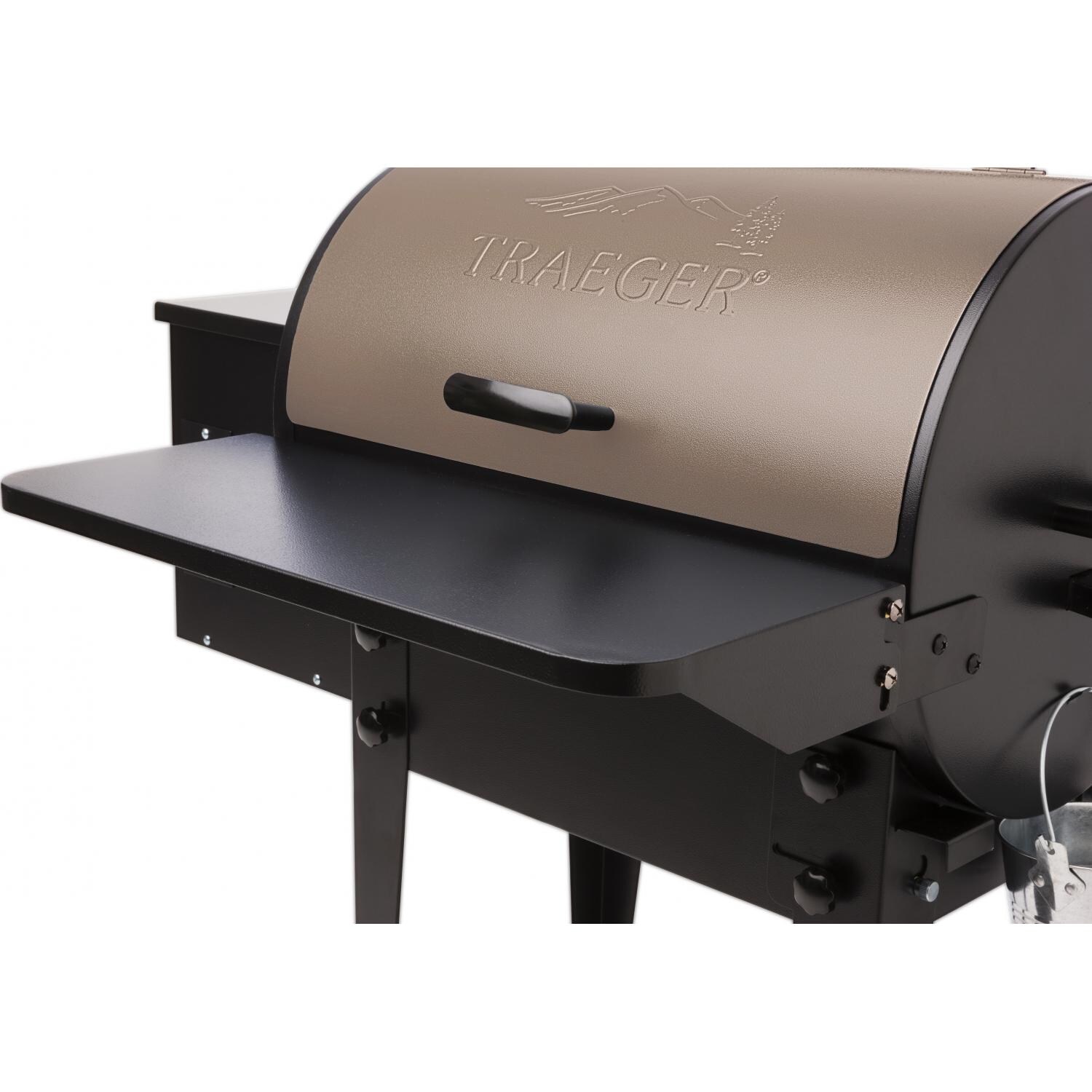 Traeger Folding Front Shelf For Tailgater 20 Series Pellet Grills (Shown with Grill - Not Included) thumbnail