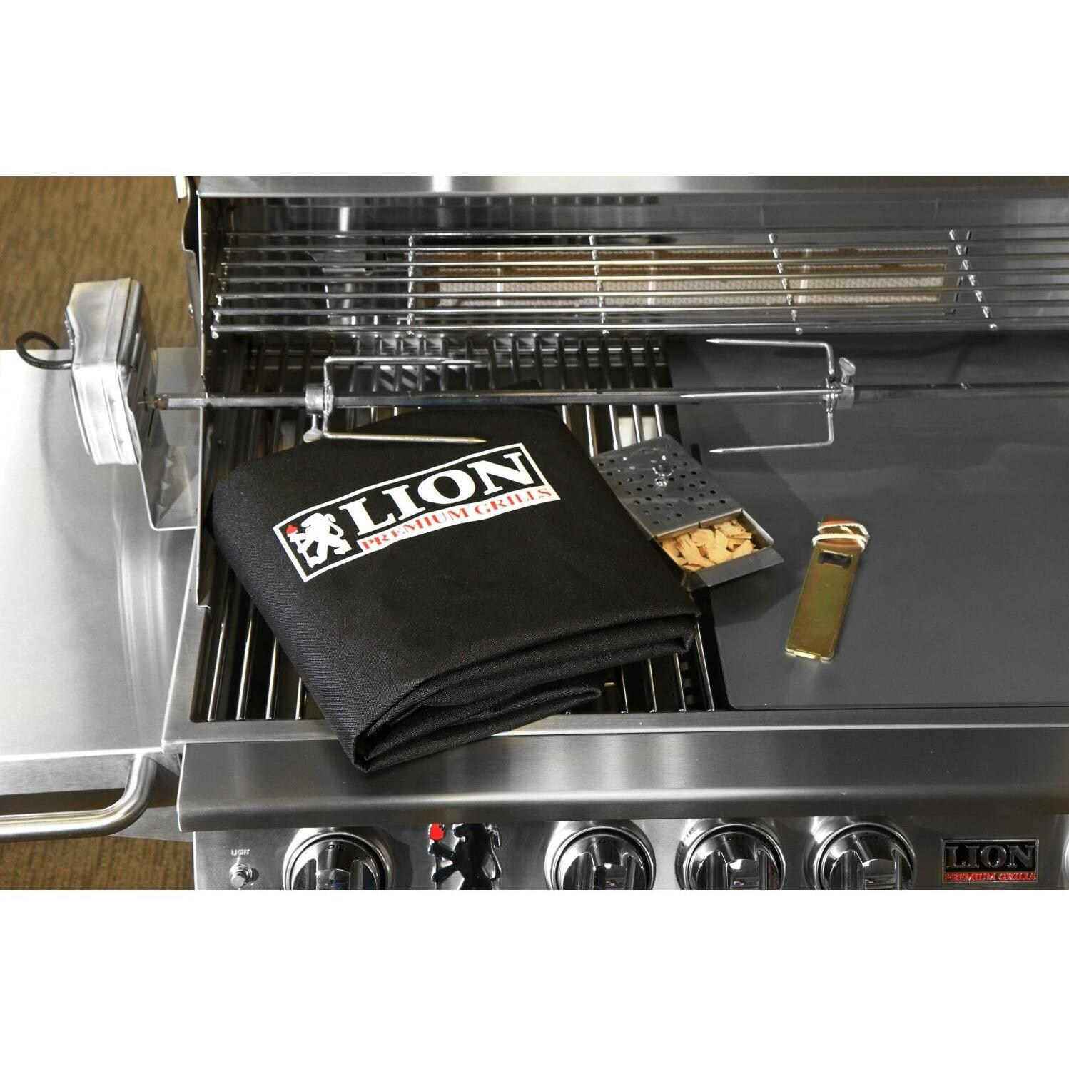 Lion Advanced Q 7 Piece BBQ Island With Lion L75000 32-Inch Natural Gas Grill - Bonus Grilling Package thumbnail