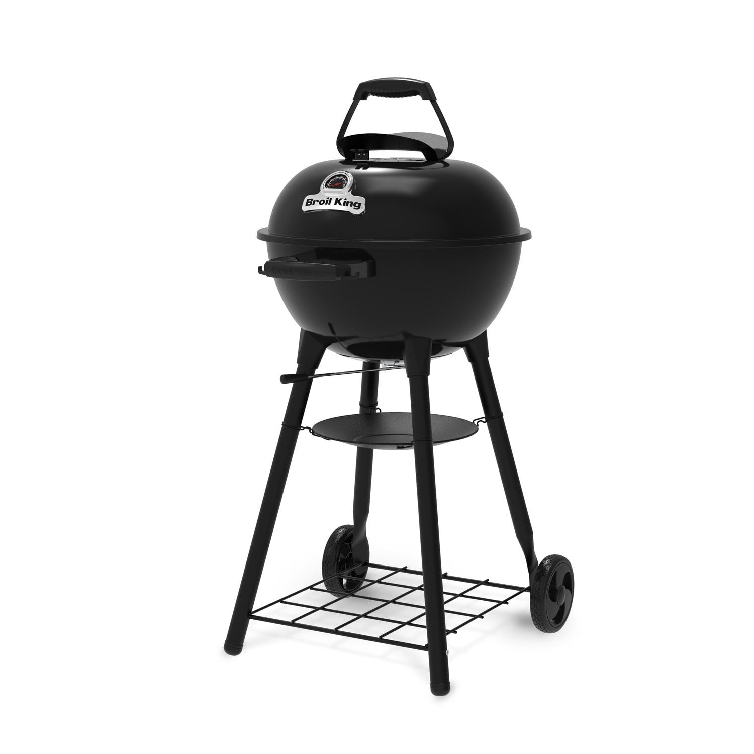 Broil King 400010 Kettle 18 1/2-in Charcoal Grill - Black - Angled Left - White Background thumbnail