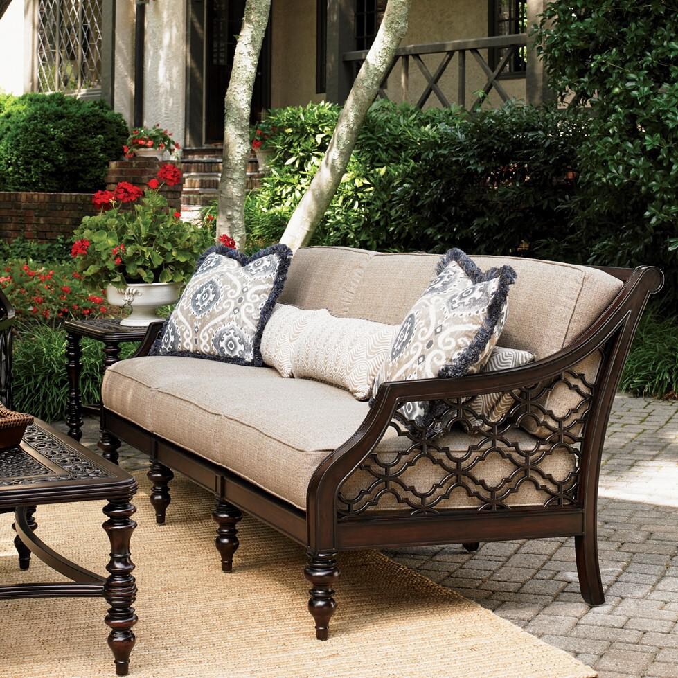 Tommy Bahama 3235-33 Black Sands Aluminum Patio Sofa - On the Patio thumbnail