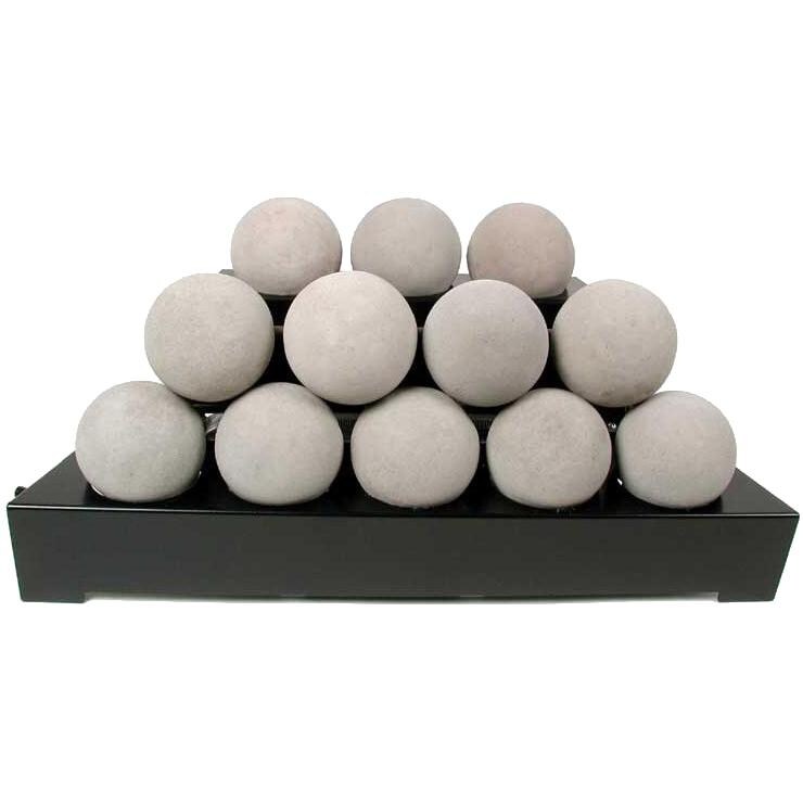 Rasmussen 24-Inch Natural ALTERNA See-Thru FireBall Set With Vent-Free Black Chassis Burner thumbnail