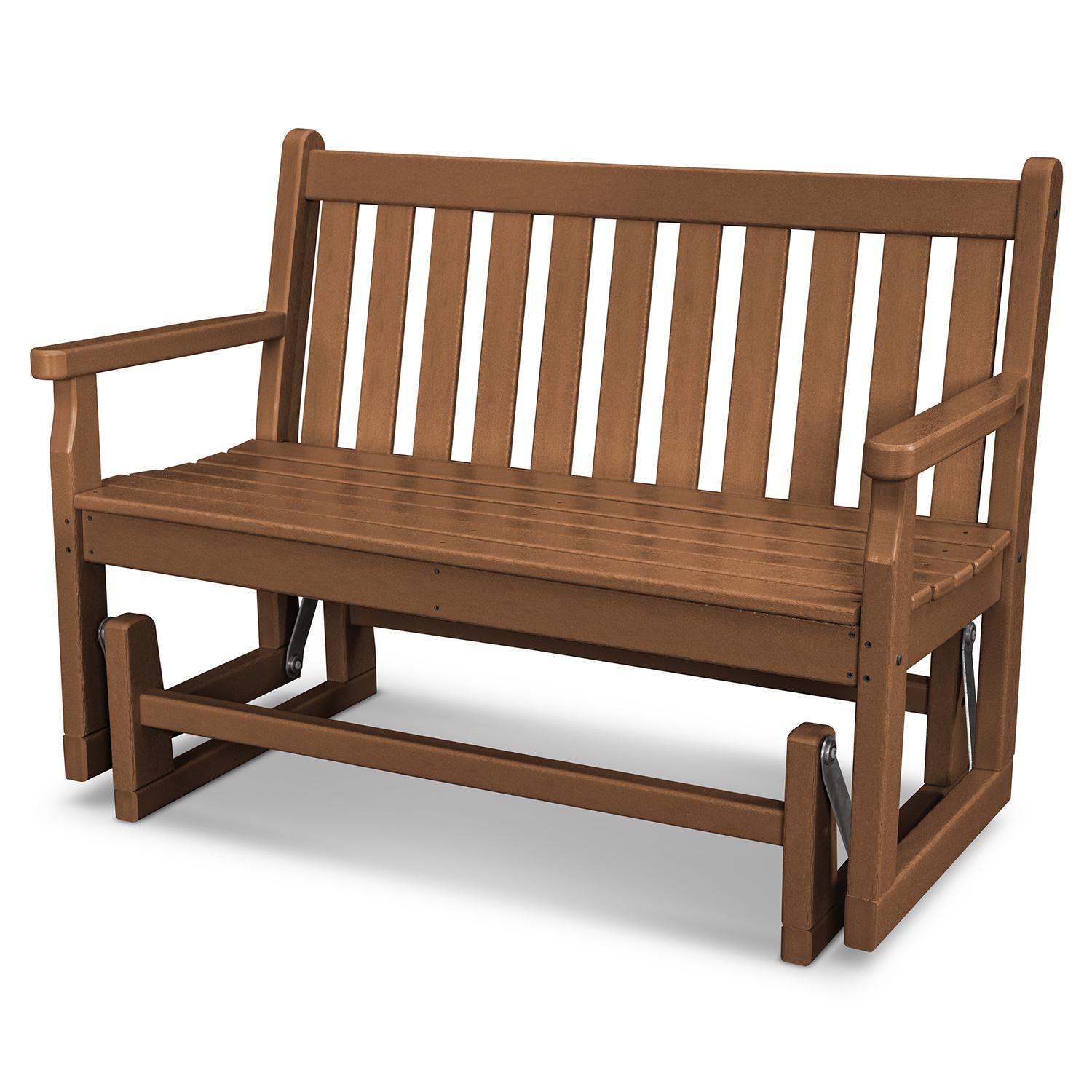 POLYWOOD TGG48TE Traditional Garden 48-inch Glider - Teak thumbnail