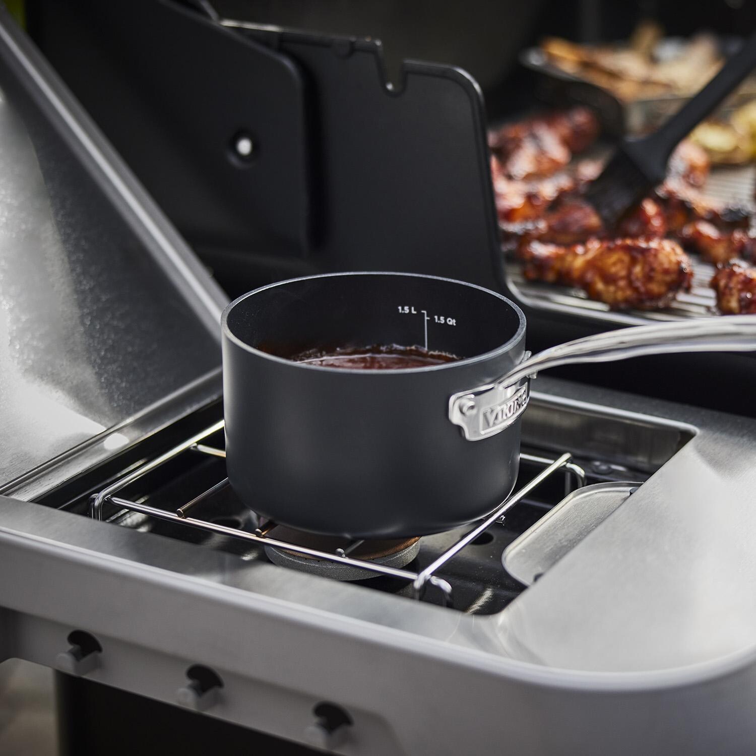 Weber 1500581 GENESIS SP-E-335 Propane Gas Grill - Side Burner - Detail thumbnail