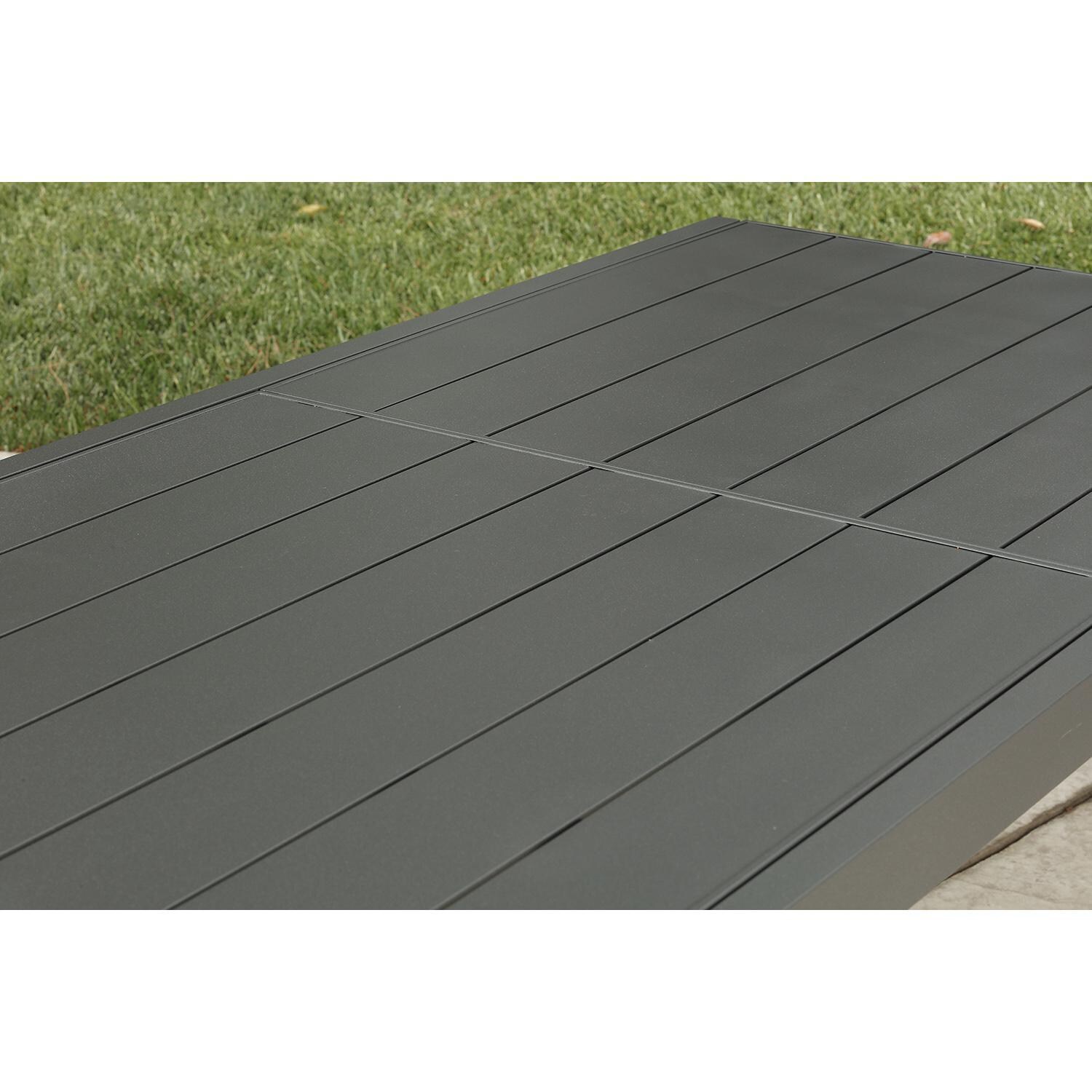 Lakeview Outdoor Designs Amite 7 Piece Aluminum Patio Dining Set - Patio Dining Table Tabletop Detail thumbnail